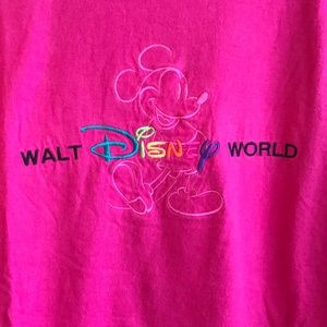 Vintage Pink Walt Disney World Logo T-Shirt